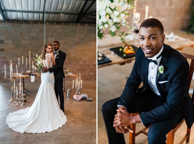 Modern Gems Industrial Wedding Inspiration By Wilma Towell 