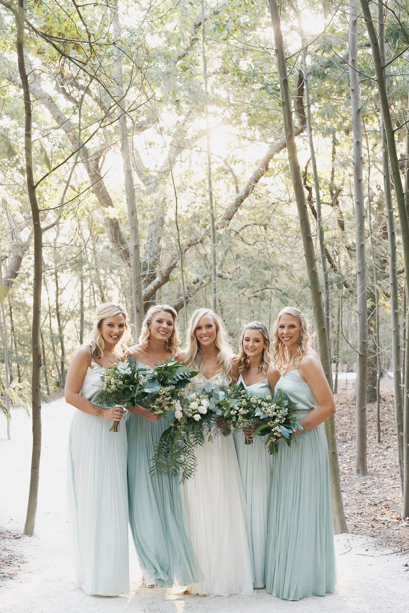 Mint Catherine Deane Bridesmaid Dresses | Image: Knit Together Photography