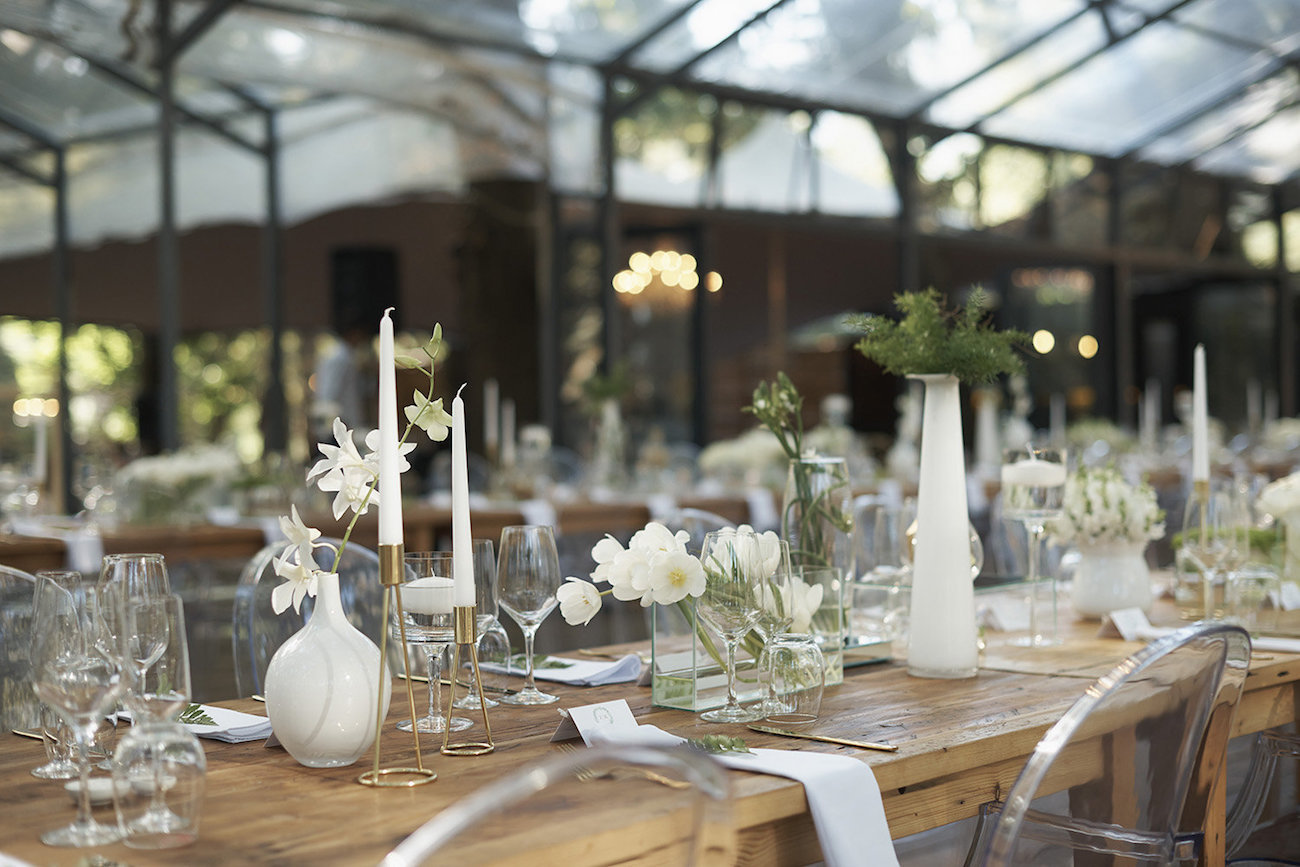 Romantic Forest Wedding Table Decor | Image: Knit Together Photography