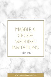 Marble & Geode Wedding Invitations