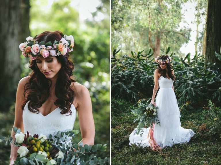 boho winter wedding guest