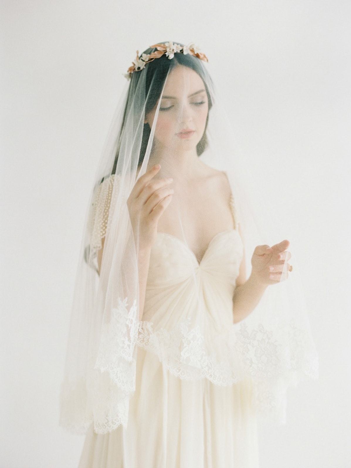 fine art wedding veil