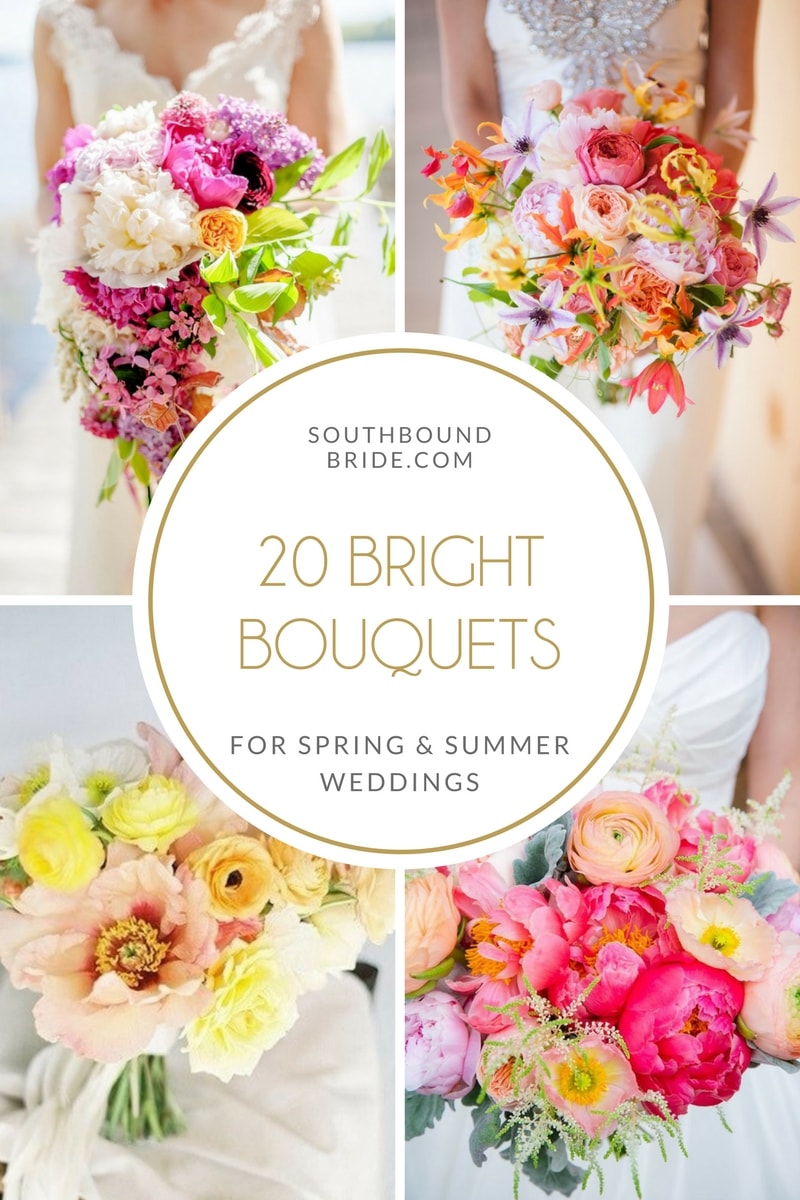 20 Bright Wedding Bouquets | SouthBound Bride