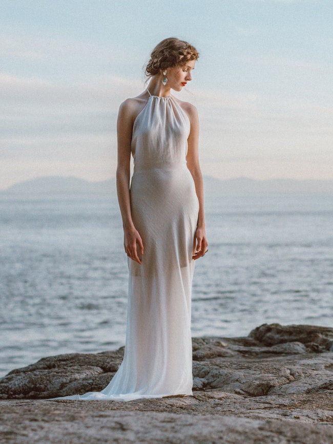 Simple Elegant Beach Wedding Dress