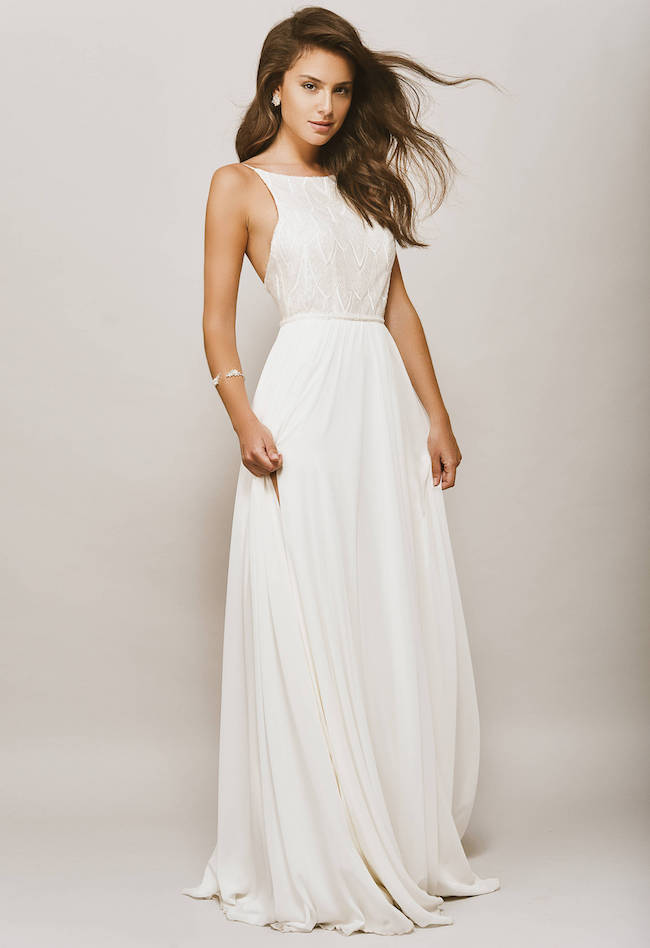 Simple White Wedding Dress