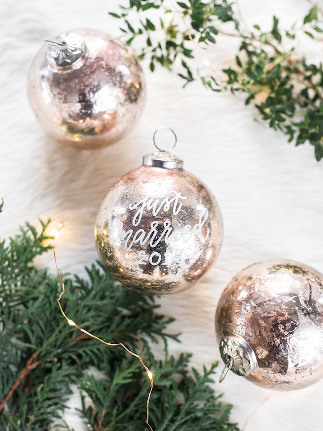 christmas tree ornaments for newlyweds