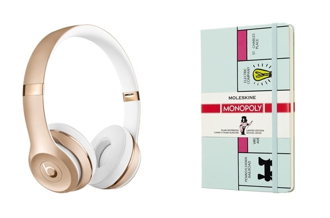 headphones + monopoly notebook