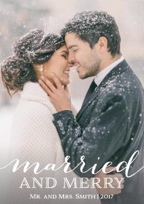 20 Christmas Cards for Couples & Newlyweds | SouthBound Bride