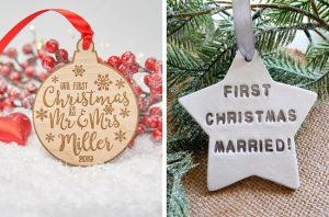 Newlywed Christmas Ornaments