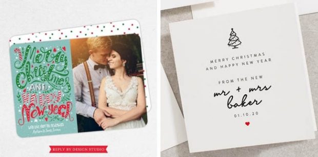 20 Christmas Cards for Couples &amp; Newlyweds | SouthBound Bride