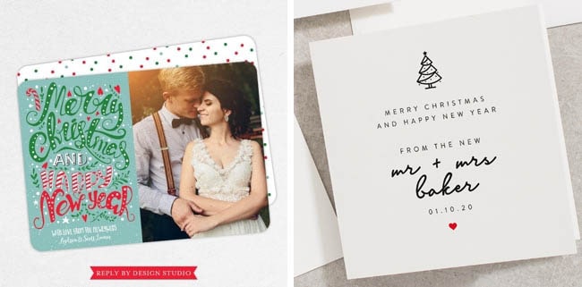 Christmas Cards for Newlyweds