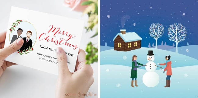 Christmas Cards for Newlyweds