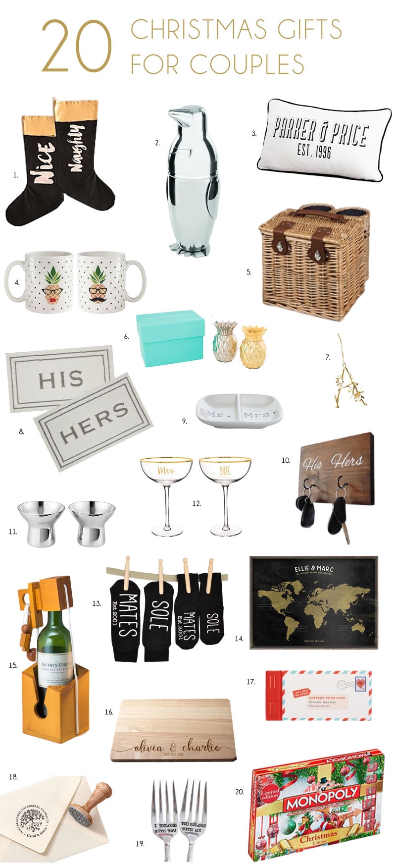 Christmas Gifts for Couples | SouthBound Bride