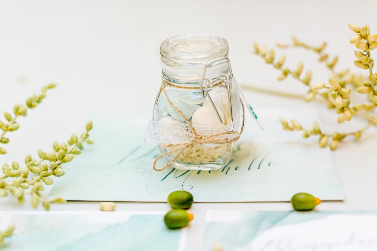 Beach Wedding Almond Favors | Credit: Grace Studios / Absolute Perfection