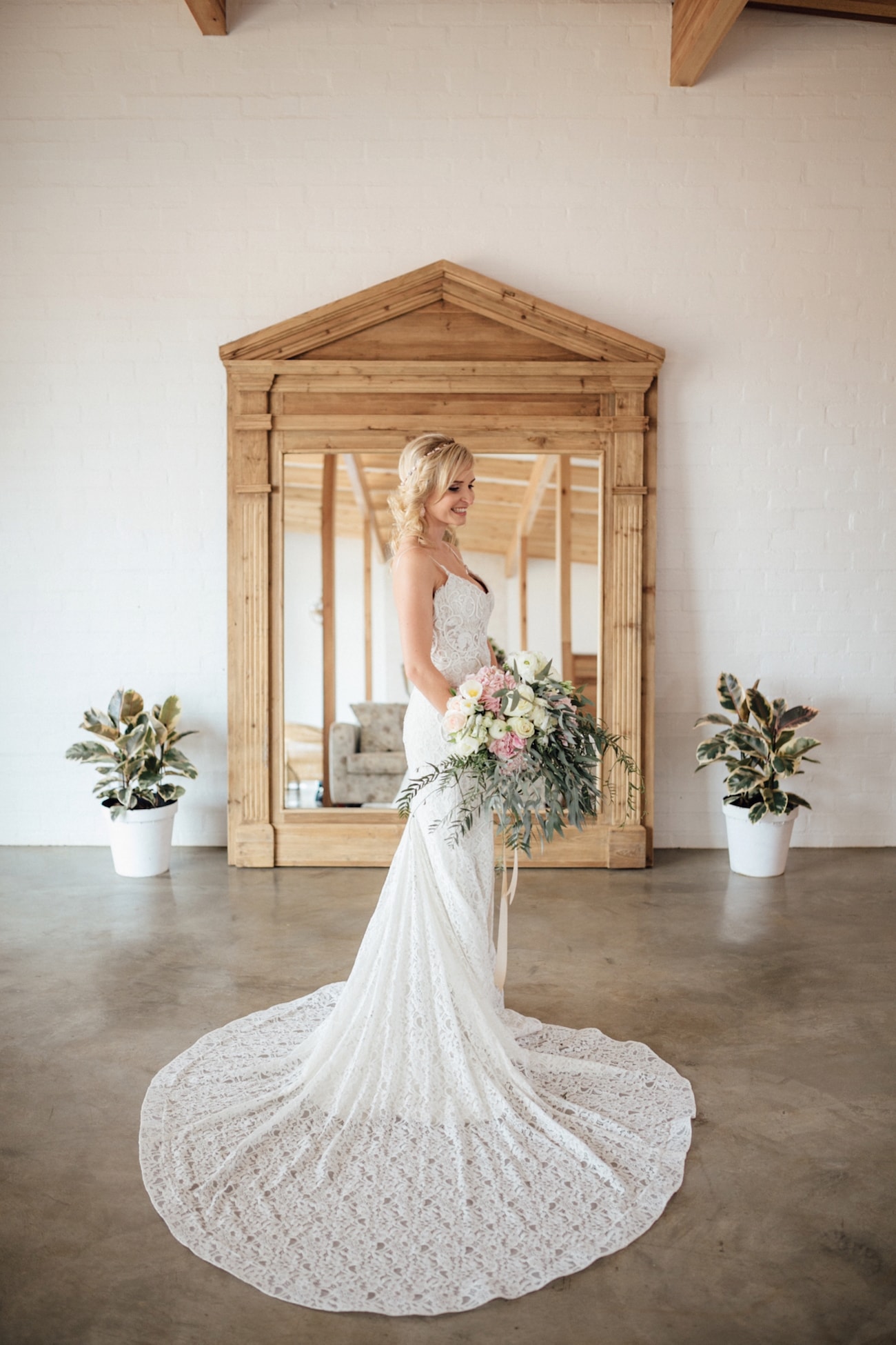 Lace Casey Jeanne Wedding Dress | Credit: Page & Holmes