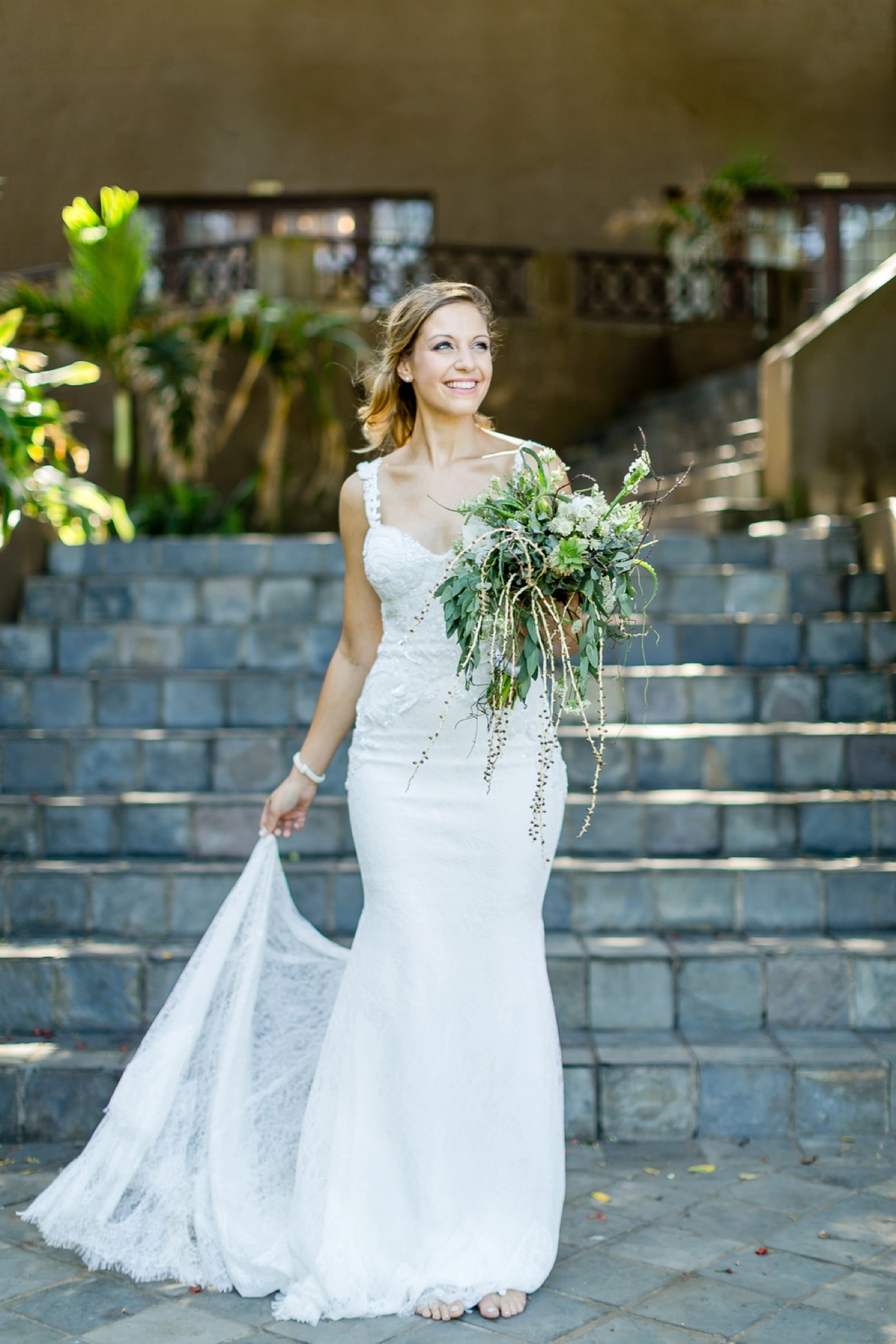 Simple Elegant Wedding Dress with Lace Embroidery | Credit: Grace Studios / Absolute Perfection