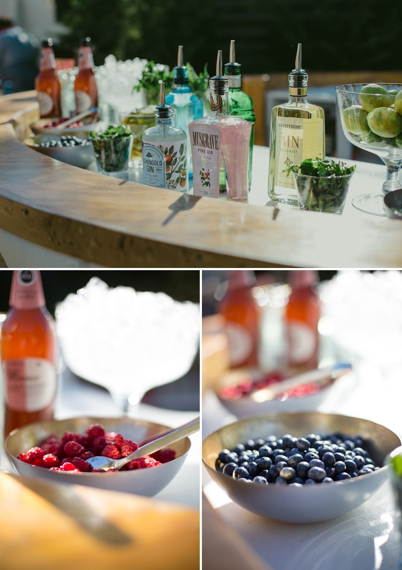 Gin Bar at Wedding | Credit: Vivid Blue