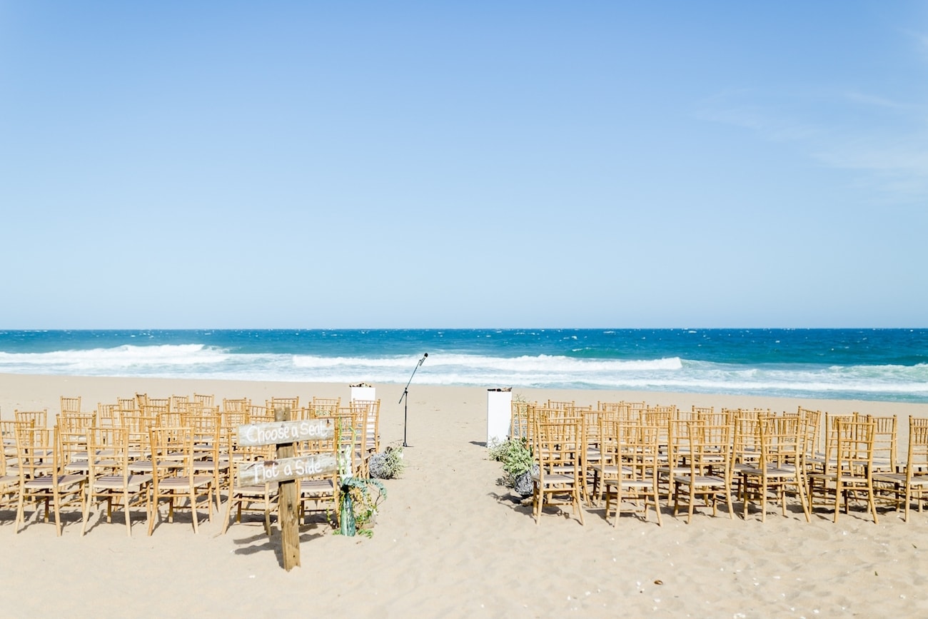 Dreamy Beach Wedding Ceremony Setting | Credit: Grace Studios / Absolute Perfection
