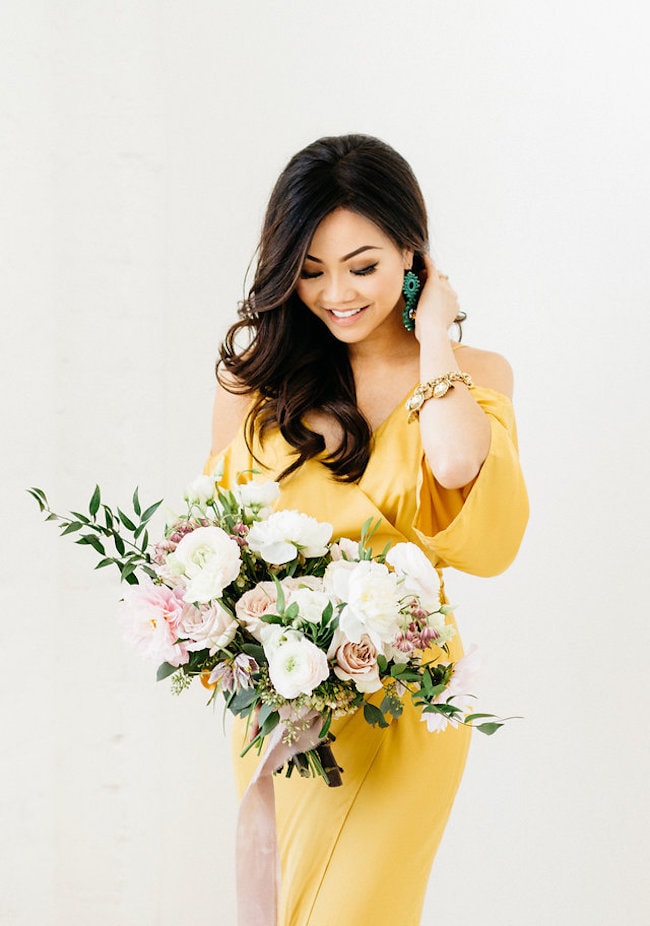 Yellow Wedding Dress | Credit: Peaches With Honey