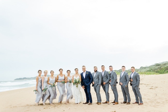 Dreamy Beach Wedding Bridal Party | Credit: Grace Studios / Absolute Perfection