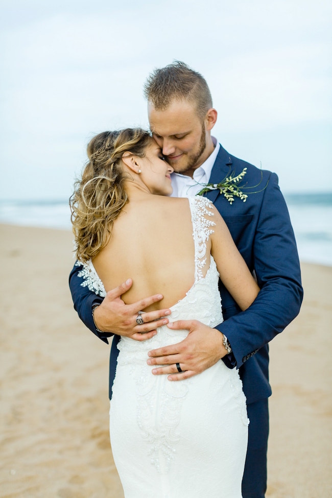 Dreamy Beach Wedding Couple | Credit: Grace Studios / Absolute Perfection