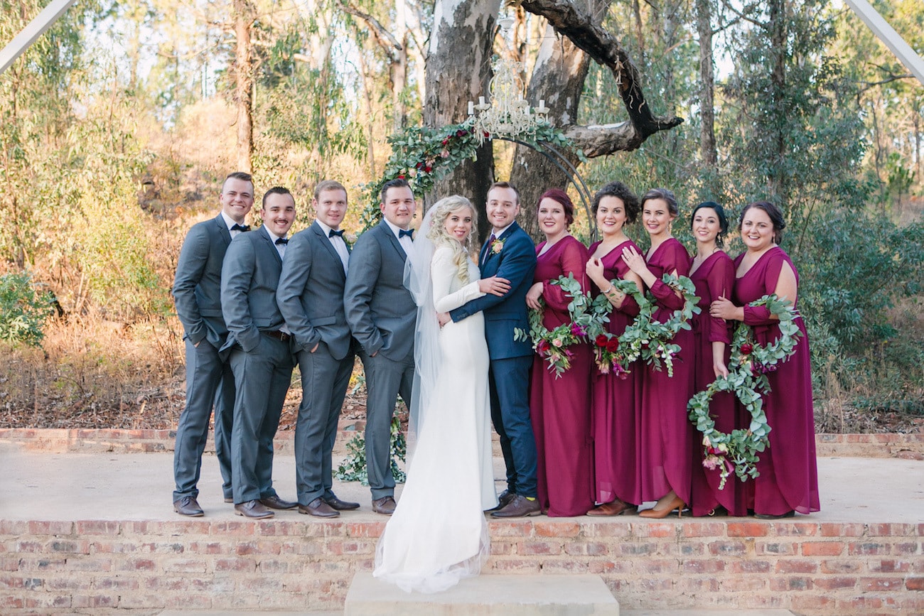 Wedding Party | Joyous Jewel Tone Winter Wedding | Credit: Dust and Dreams Photography