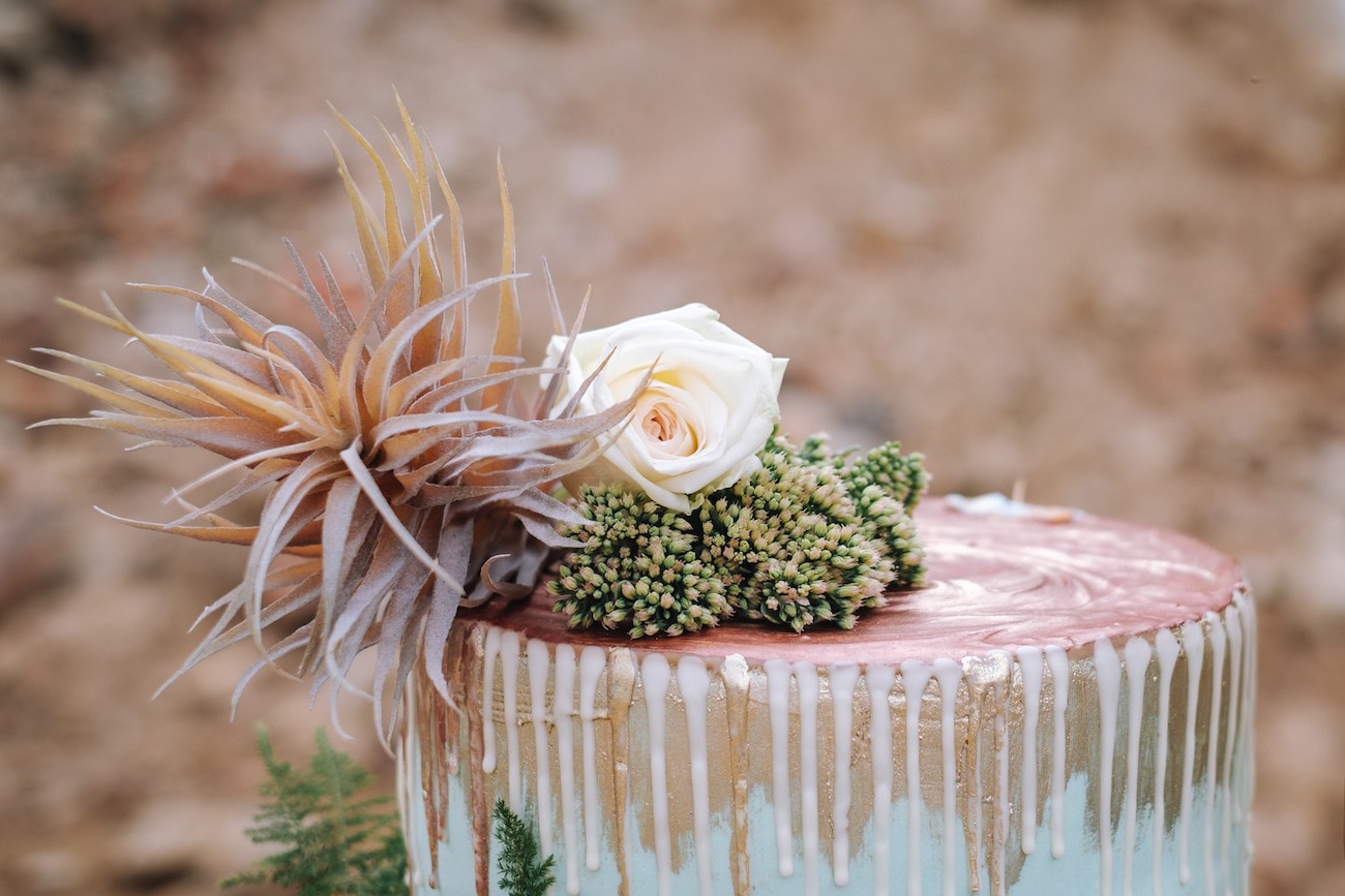 Drip Cake | Atmospheric Wedding Inspiration | Credit: The Shank Tank