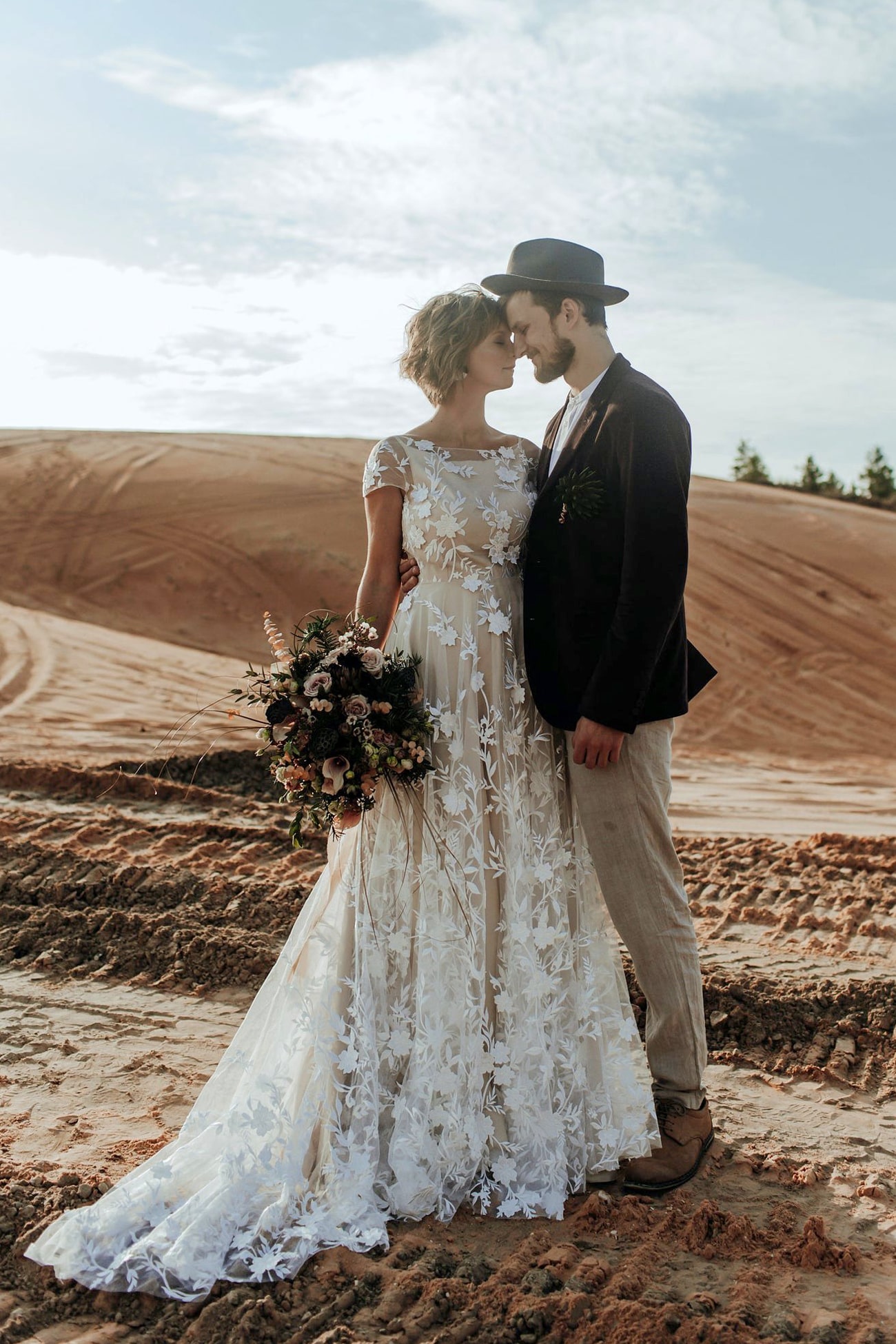 Beige hotsell wedding dress