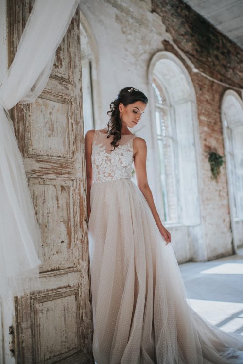 20 Chic & Sheer Wedding Dresses from Etsy | SouthBound Bride