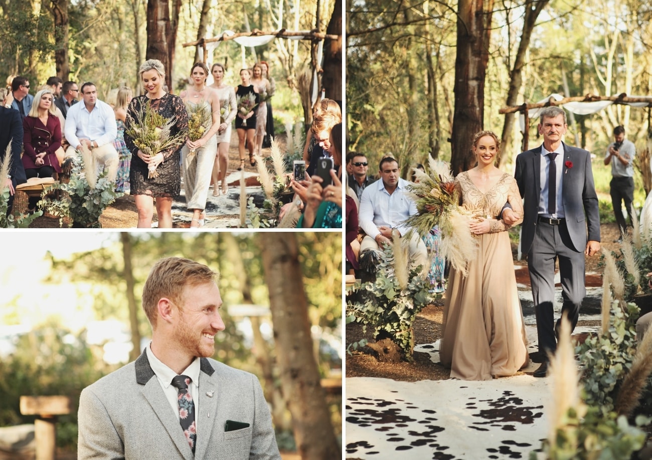 Boho Luxe Forest Wedding | Credit: Carmen Roberts (12)