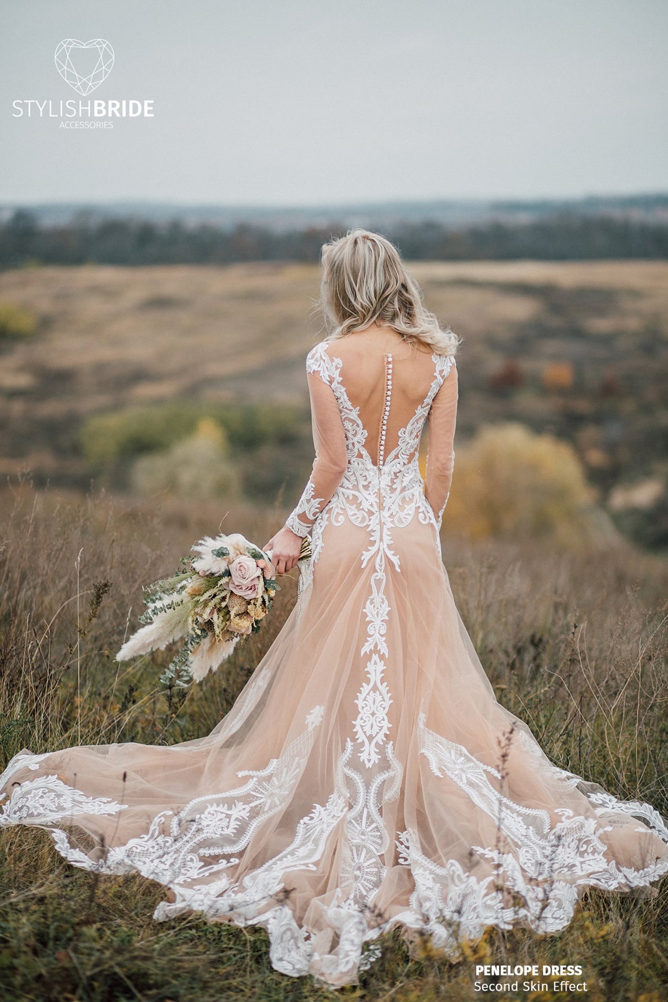 20 Chic & Sheer Wedding Dresses from Etsy | SouthBound Bride