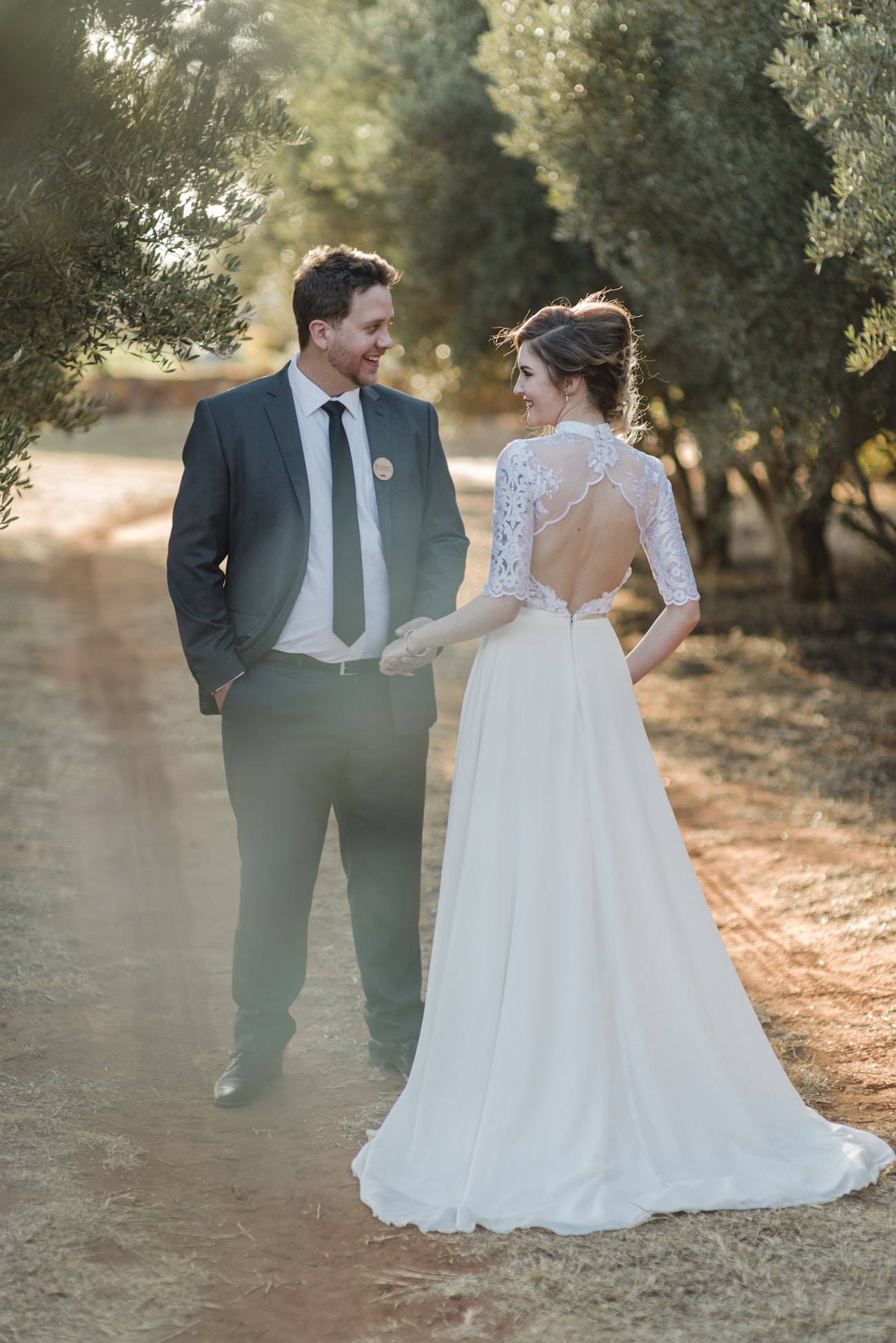 Lace Keyhole Back Wedding Dress | Credit: Wynand van der Merwe (15)