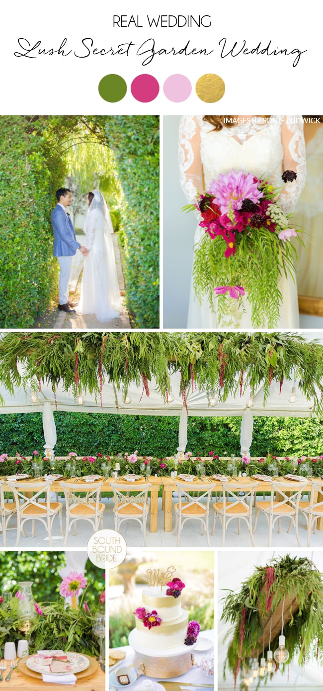 Lush Secret Garden Wedding by Sonje Ludwick | SouthBound Bride