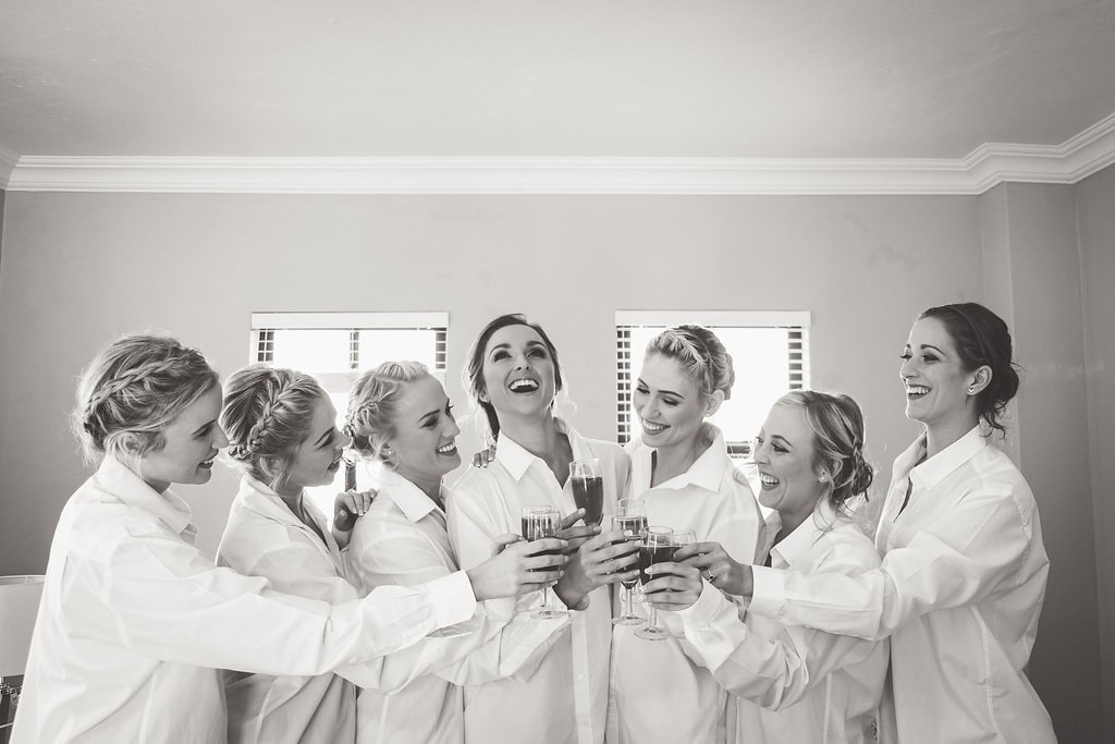 Bridesmaids in Shirts Leisurewear | Image: The Shank Tank