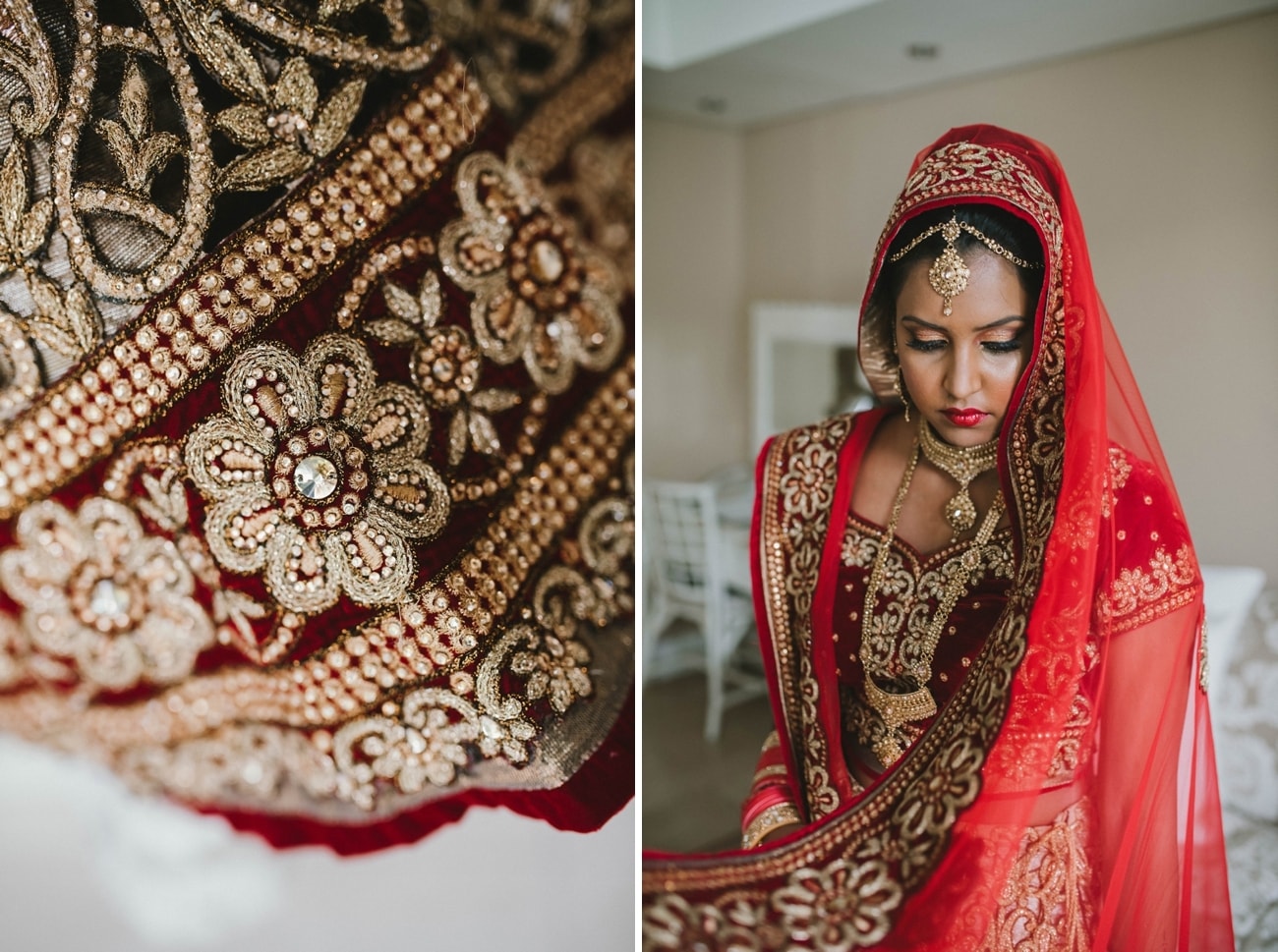 Bridal Lehnga for Traditional Hindu Wedding at the 12 Apostles Hotel | Image: Claire Thomson