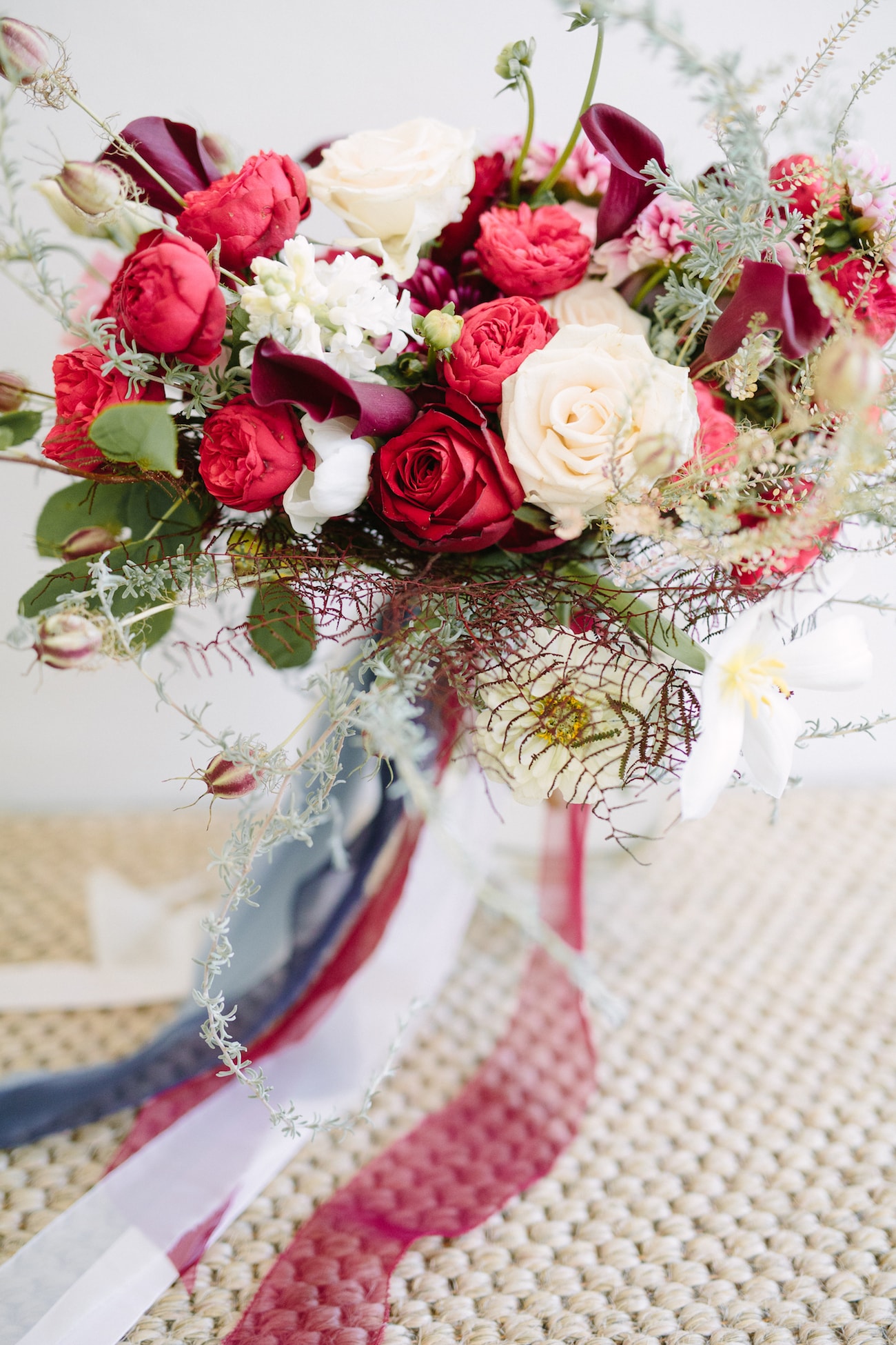 Blue & Red Bouquet | Image: Tasha Seccombe