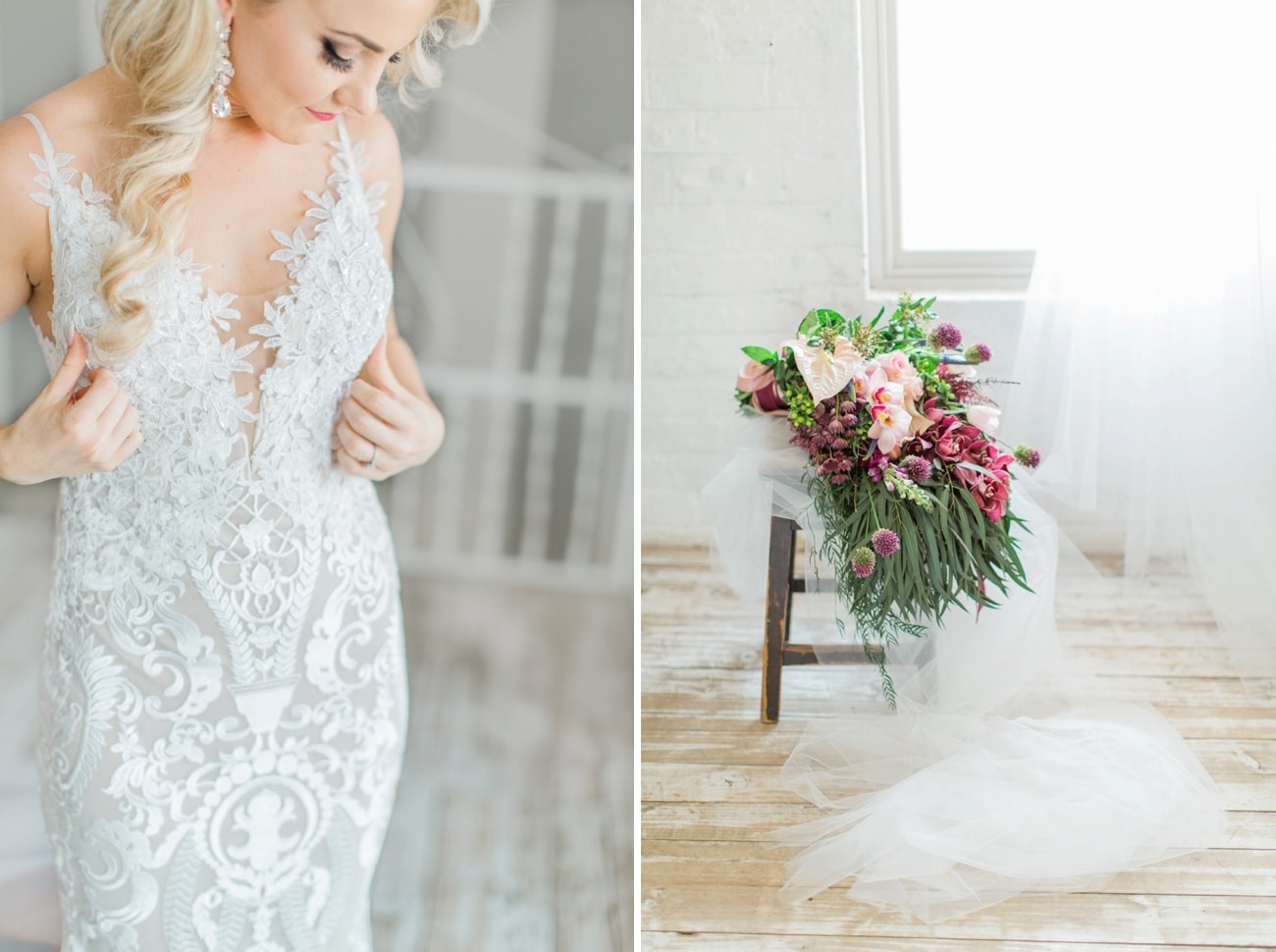 Nude Lace Wedding Dress | Image: Grace Studios