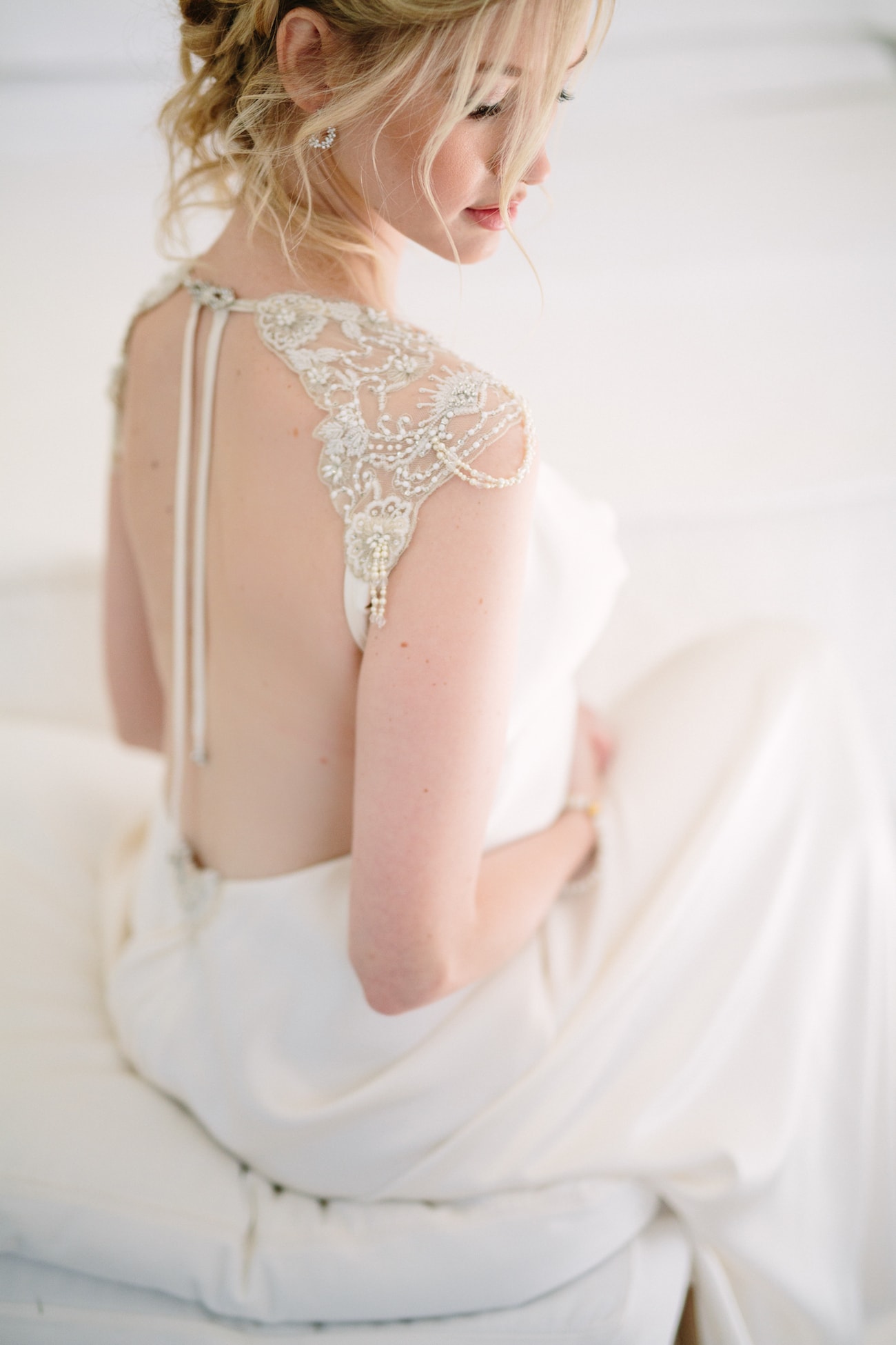 Backless Gwendolynne Wedding Dress | Image: Tasha Seccombe