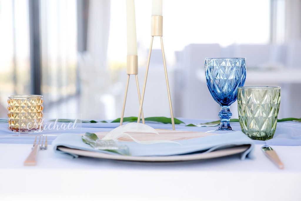 Blue & Green Place Setting | Image: Jaqui Franco