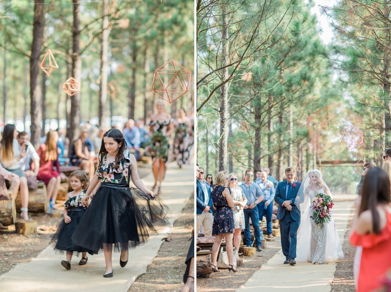 Forest Wedding Ceremony | Image: Grace Studios