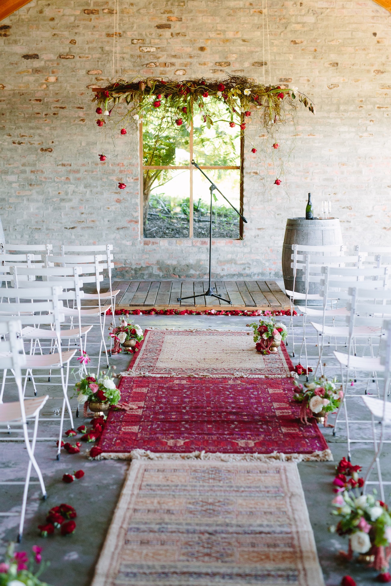 Rustic Rockhaven Wedding Ceremony Setup | Image: Tasha Seccombe