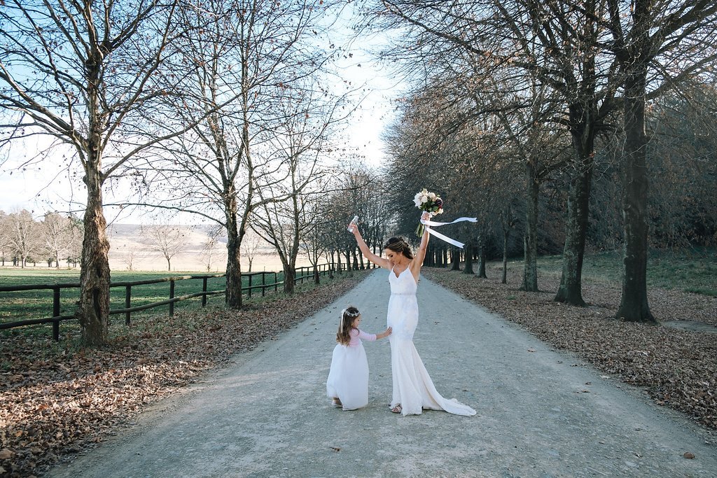 Bride & Flower Girl | Image: The Shank Tank