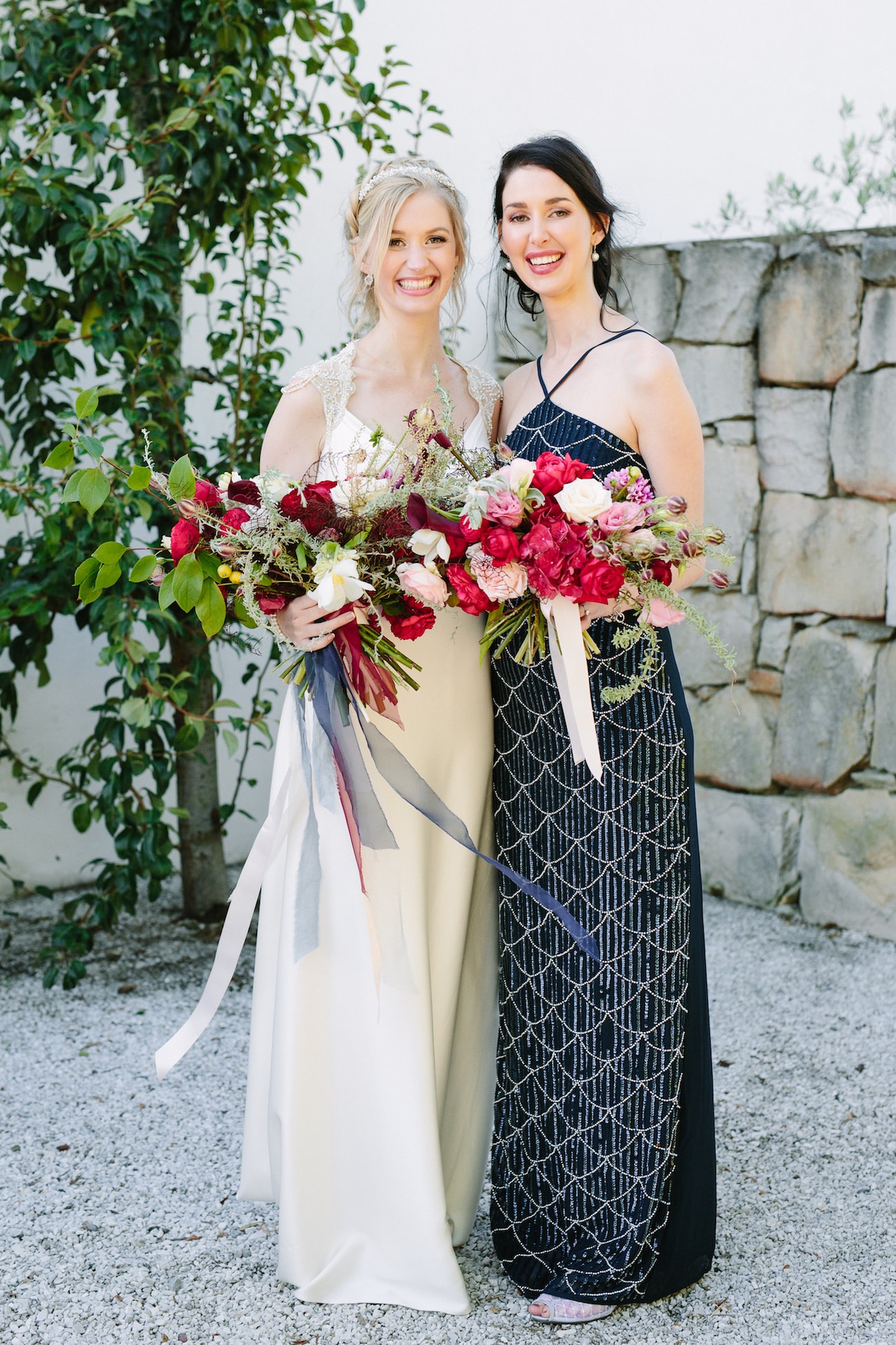 Bride and Bridesmaid | Image: Tasha Seccombe