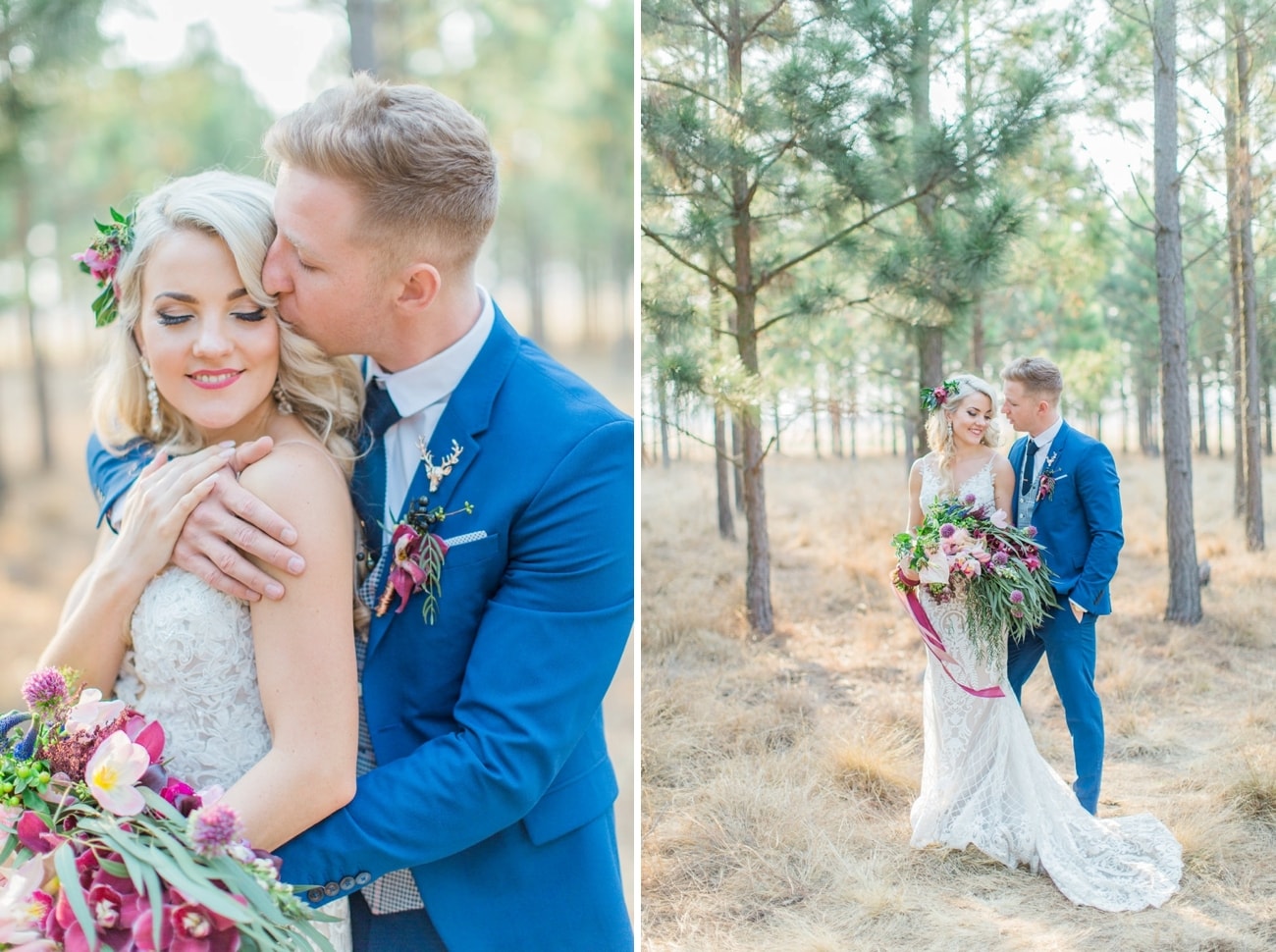 Groom in Blue Suit | Image: Grace Studios