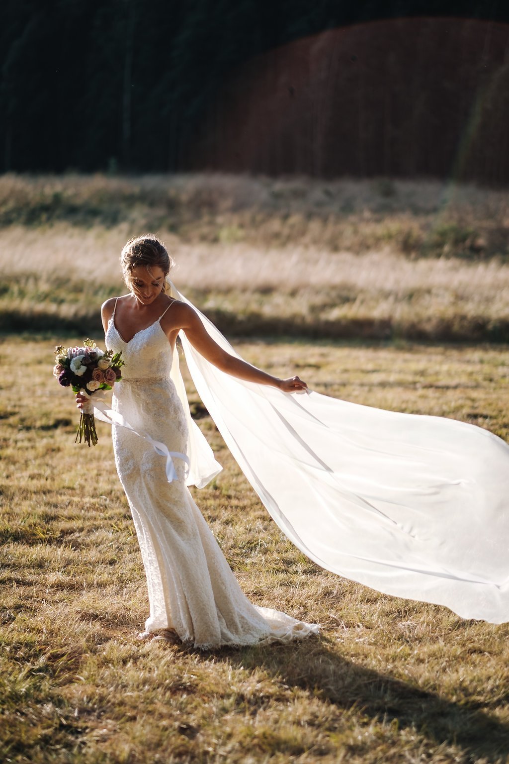 Lace Wedding Ceremony Dress with Spaghetti Straps | Image: The Shank Tank