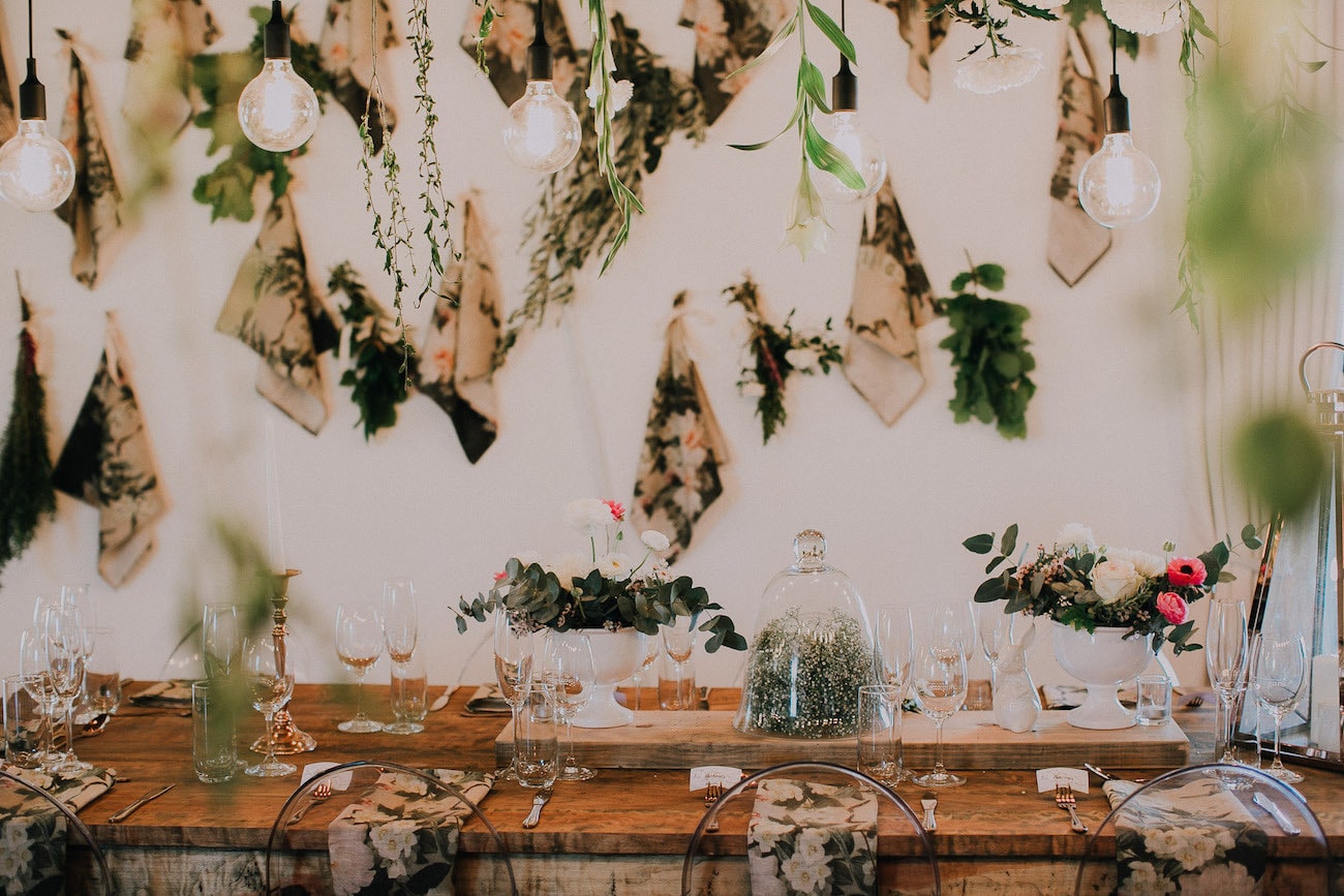 Hanging Botanical Print Installation | Image: Michelle du Toit