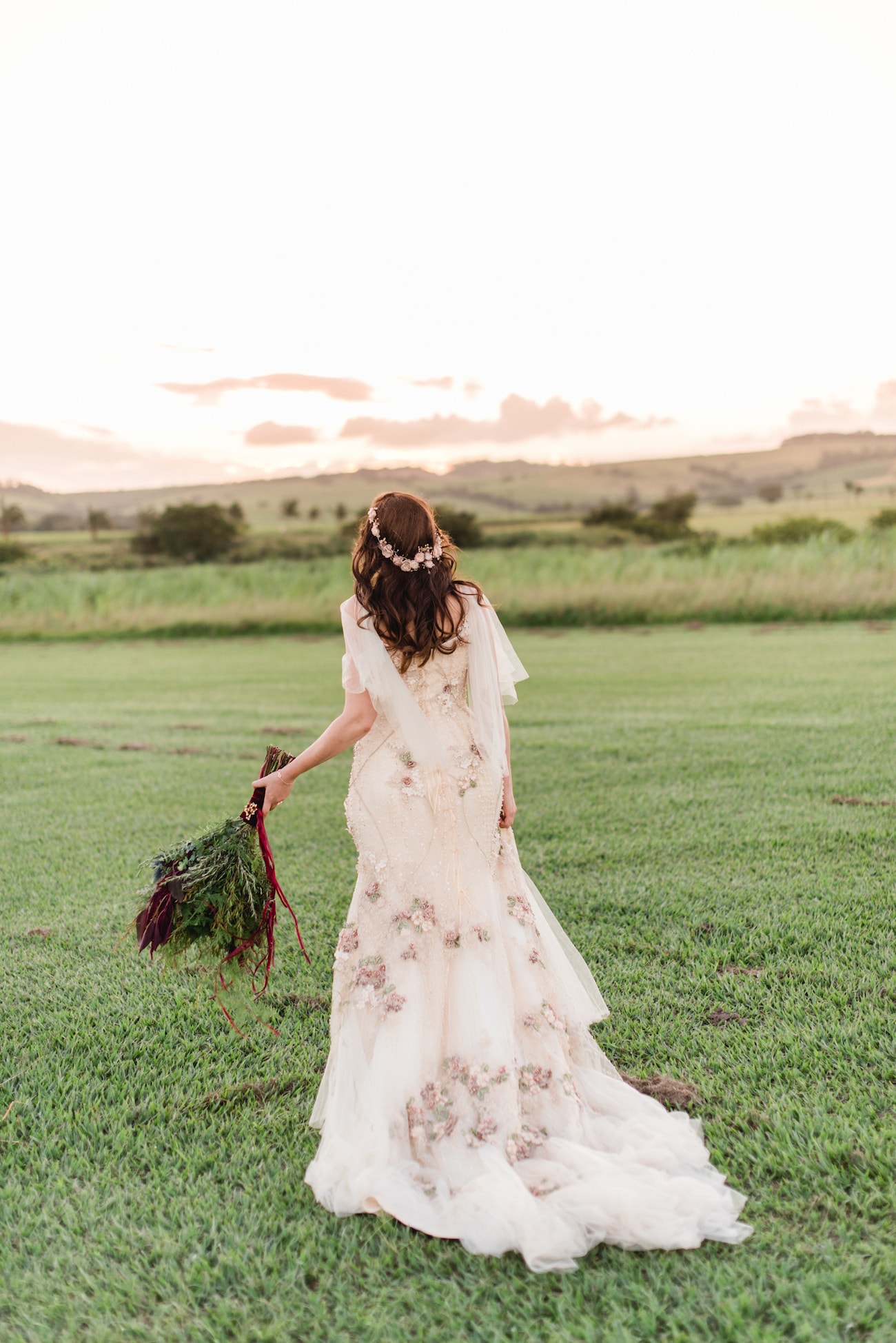 Incredible Floral McCarthyWolff Wedding Dress | Image: Roxanne Davison