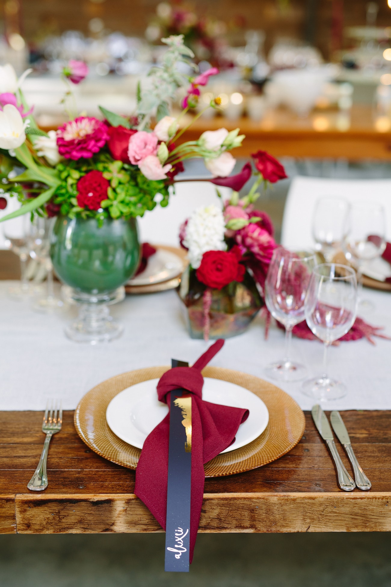 Jewel Tone Wedding Decor | Image: Tasha Seccombe