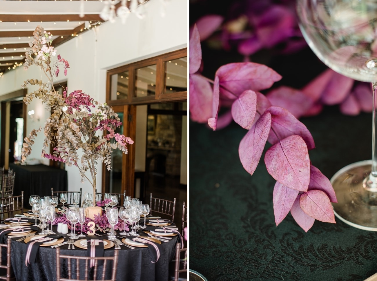 Dried Eucalyptus Tree Centerpiece | Image: Roxanne Davison