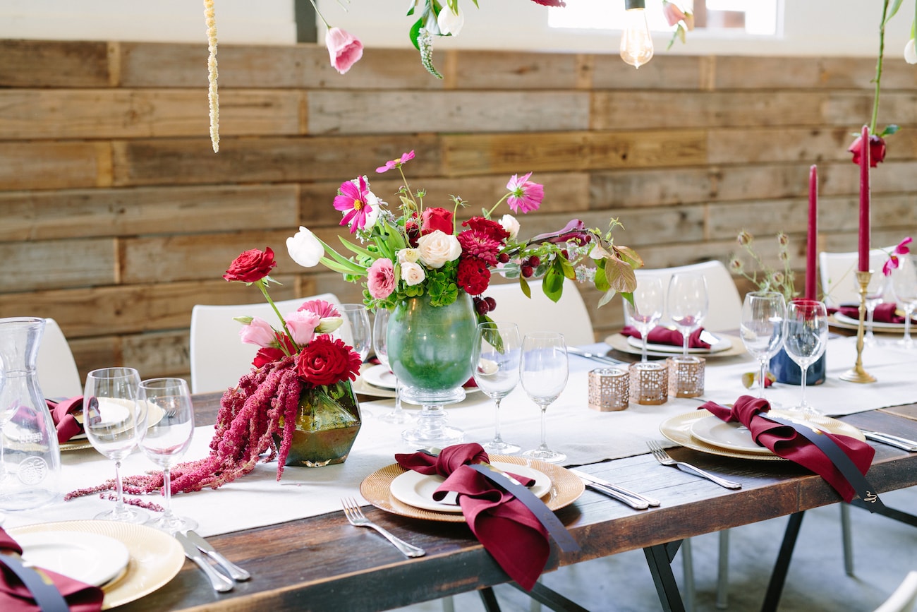 Whimsical Rustic Wedding Table Decor | Image: Tasha Seccombe